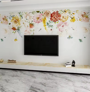 Pastoral İskandinav duvar kağıdı yatak odası oturma odası Minimalist TV arka plan duvar özelleştirilmiş duvar - Product Image 4