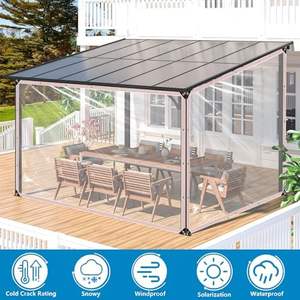 Telo Trasparente in PVC per Esterni, Protezione Solare e Antivento per Balconi, Impermeabile, Tagliabile, Vendita all'Ingrosso - Product Image 6