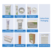 Vente en gros de coton biologique de qualité supérieure, biodégradable, résistant et durable, paquet de 100, diamètre 5,8 cm, coton rond pour le maquillage du visage