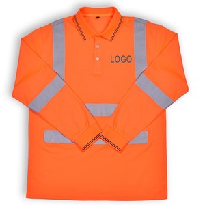 Polo a Maniche Lunghe con Strisce Riflettenti, Asciugatura Rapida, Traspirante, Anti-umidità, <span class=keywords><strong>Abbigliamento</strong></span> <span class=keywords><strong>da</strong></span> Lavoro per Sanificazione e Giardinaggio - Product Image 5