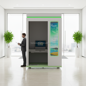 Solution <span class=keywords><strong>de</strong></span> Kiosque <span class=keywords><strong>de</strong></span> Santé HS-S600 pour Fournisseurs, avec Prise en Charge <span class=keywords><strong>de</strong></span> la Génération d'Énergie Solaire, Évaluation IA et Télésanté en Libre-Service - Product Image 2