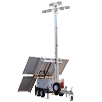 Tour légère solaire de remorque d'installation facile menée actionnée solaire de remorque de tour légère de représentation optimale