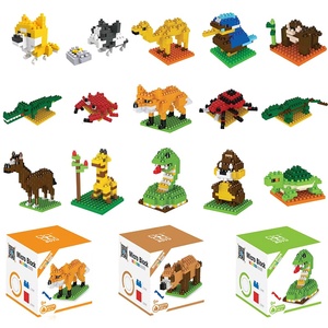 XR Factory Direct 1:8 Escala DIY Animal Ortografía Ilustraciones Partículas pequeñas Juegos de bloques de construcción Creatividad educativa Plástico - Product Image 1