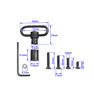 Connecteur de sangle robuste en métal à dégagement rapide de 1,5 pouce, personnalisé en usine, avec vis, pour équipement de sac à dos extérieur - Product Image 6