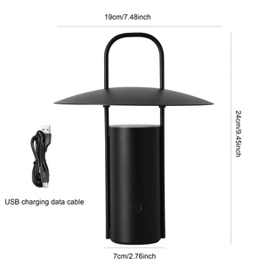 New xách tay bảng đèn USB không dây kim loại bàn đèn sạc cắm trại Lều lightfor nhà hàng phòng khách sạn Ánh sáng ban đêm - Product Image 6
