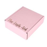 Cajas de envío rosas con logotipo personalizado para pequeñas empresas, cajas de cartón corrugado para correo pequeñas para embalaje, cajas de regalo