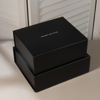 Boîte pliante rigide personnalisée avec logo OEM, en carton noir mat, emballage de marque, boîte cadeau pliable, vente en gros pour petites entreprises