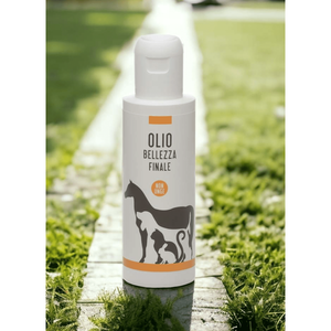 Aceite para Mascotas Olio Bellezza Finale 200ml No Grasoso Para Gatos, Perros y Caballos - Product Image 1