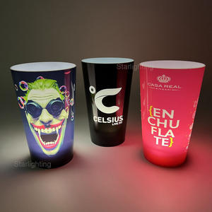Starligting OEM LOGO personnalisé liquide activé 12oz 14oz 16oz verre à boire lumineux à LED pour bar à champagne fête en boîte de nuit - Product Image 1