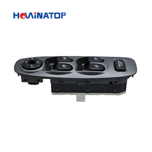 HOWINATOP 93570-25020 pour Hyundai <span class=keywords><strong>Accent</strong></span> 2000 2001 2002 <span class=keywords><strong>2003</strong></span> 2004 2005 Interrupteur de lève-vitre électrique côté conducteur avant gauche gris - Product Image 4