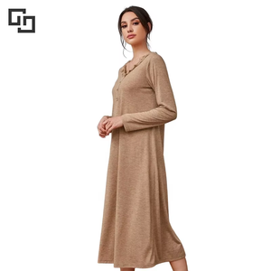 ชุดราตรีลูกไม้สำหรับผู้หญิงชุดนอนผู้หญิงทำจากไม้ไผ่แบบติดกระดุมชุดเดรสสำหรับคุณแม่ออกแบบได้ตามต้องการ - Product Image 5