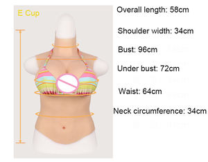 Sıcak satmak katı yarım vücut silikon protez meme gerçek meme CD çapraz soyunma büyük meme seks oyuncakları ürün adam kadınlar için - Product Image 6