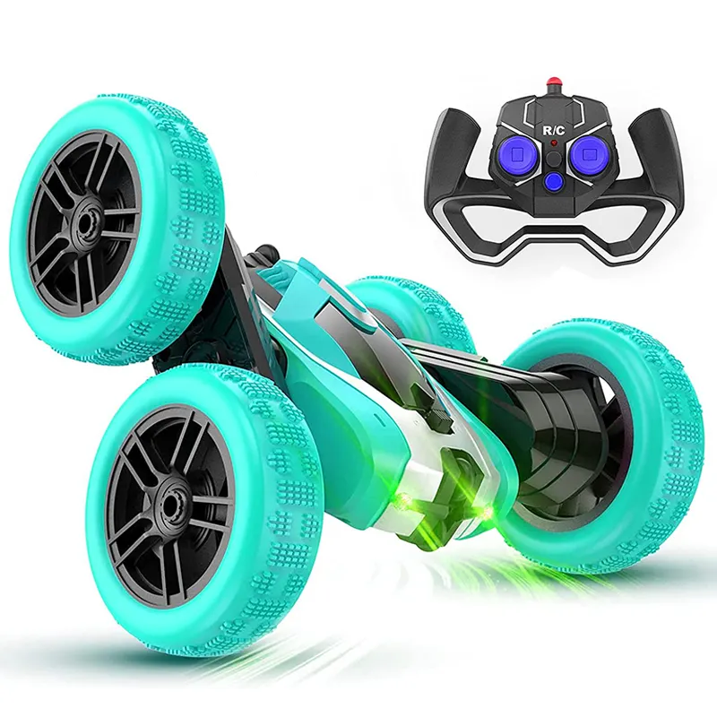 4WD RC Stunt Car 2.4G Stunt Drift Deformation Remote Control RC Crawler 360 Degree Flip RC Vehicle with LED Light Toys for Kids