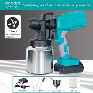 Pistolet pulvérisateur sans fil rechargeable 20V HVLP OEM, multi-mode, avec débit maximal de 60 ml/min - Product Image 6