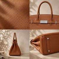 Sac fourre-tout professionnel en cuir véritable grainé pour femme, avec poignée supérieure structurée, idéal pour le travail exécutif, marque privée