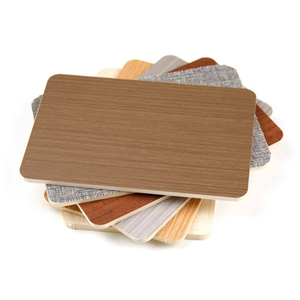 1220X2440mm Bois Texture Composite Fibre Dalle Bambou Charbon de Bois Placage/Carbone Cristal Panneau Mural et Panneau - Product Image 1