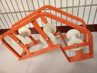Poulie de levage à trois rouleaux pour câble / Rouleau de câble pour puits d'accès - Vente chaude