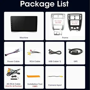 Radio de Coche de 10 Pulgadas para Hyundai Tucson 2006-2013 con Navegación GPS, Estéreo para Automóvil, 4G+Wifi, Reproductor de Video Multimedia, CarPlay y Unidad Principal <span class=keywords><strong>FM</strong></span> - Product Image 6