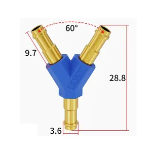 11017783 Tracheal connector pneumatic quick connector joint Y-shaped three-way tower Y-PK-3 inverted hook hose connect contact