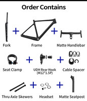 Cadre Gravel Carbone BXT – 700C×45C, Câbles Internes, Léger et Résistant (OEM/Vente en Gros)