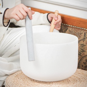 Precio al por mayor 6-12 pulgadas Frosted Crystal Quartz Crystal Singing Bowls Set - Product Image 2