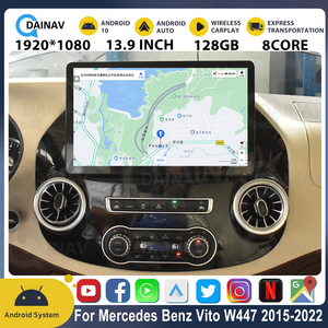 Écran de contrôle central de 13,9 pouces pour voiture, Android Auto, USB, GPS, grand écran, navigation, Mercedes-Benz Vito 2015-2022 - Product Image 4