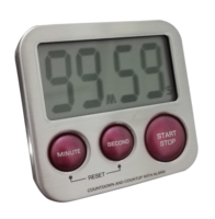 Compte à rebours magnétique, gamme de fonctionnement de 99 Min et 59 à Sec, minuterie, alarme de cuisson
