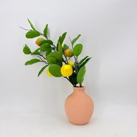 Décoration de printemps, fleur artificielle, tige de citron, arbre fruitier, décoration d'intérieur