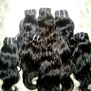 Natural Raw Hairs.virgin Indian Hair Weaving.shedding and Tangling Free Remy Indian Hair Extension From India - Product Image 1