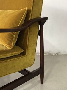 <span class=keywords><strong>Fauteuil</strong></span> en velours rustique pivotant <span class=keywords><strong>jaune</strong></span> Orange simple coin rembourré nordique luxe moutarde L forme italien <span class=keywords><strong>Vintage</strong></span> émeraude meilleur pour - Product Image 2