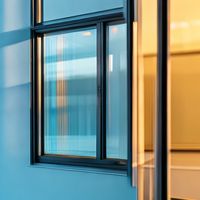 Fenêtre coulissante en aluminium avec double vitrage, fenêtre en aluminium à rupture de pont thermique pour la rénovation de la maison