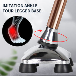 S16ZD-# A #2025 Nuevo diseño plegable con cuentas de masaje Bastón ajustable para ancianos Bastón con mango envuelto NylonTPR ligero - Product Image 5