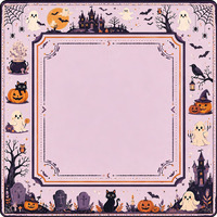 Tapis de Mahjong Américain Floral Charleston Antidérapant pour Fêtes et Cocktails