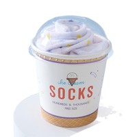KT361 Fabricant OEM Logo Personnalisé Coupe Crème Glacée Coffret Cadeau Chaussettes Amusantes Creative Coton Peigné Unisexe Femmes Chaussettes