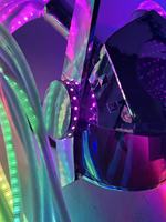 Masque LED flexible RGB Laserman, casque LED super cool pour spectacle de danse, performance sur scène