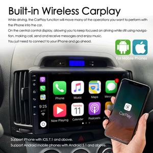 Radio Estéreo para Auto con CarPlay Android 13 y Control por Voz AI, 8GB+128GB, Navegación GPS para Hyundai Elantra 4 HD 2006-2012, Reproductor Multimedia de Video - Product Image 3