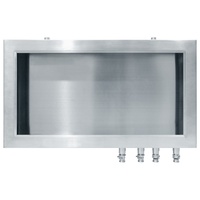 Boîtier de protection extérieur moderne en acier inoxydable IP66, découpe laser, pliage, couvercle d'instrument électronique en tôle