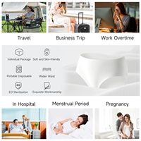 Culottes jetables pour femmes 100% sous-vêtements en coton pour le voyage hôtel sous-vêtements jetables quotidiens pour femmes culottes de maternité