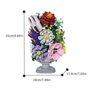 Bloques de Construcción de Flores 66156, Decoración Floral, Juguete Educativo de Plástico para Niñas, Set de Bloques de Construcción Coleccionables - Product Image 6