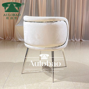 Modern Luxury Wedding Discount Stainless Steel Stackable <b>Gold</b> Wedding <b>Chair</b> - Product Image 4