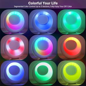 Lámpara de Noche Táctil para Mesita de Noche, Lámpara de Escritorio con Control Remoto, Regulable, Temporizador, Luz Nocturna Pequeña con Cambio de Color RGB - Product Image 3