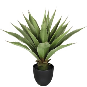 Planta suculenta <span class=keywords><strong>de</strong></span> Agave Artificial <span class=keywords><strong>en</strong></span> maceta negra, <span class=keywords><strong>plantas</strong></span> tropicales para el hogar, oficina, porche, escritorio, habitación, cocina, oficina, <span class=keywords><strong>decoración</strong></span> <span class=keywords><strong>de</strong></span> jardín - Product Image 1