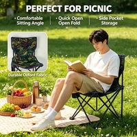 Chaise de camping pliante légère et moderne pour l'extérieur, avec design pliable multifonctionnel pour le camping, la randonnée, la pêche et les repas
