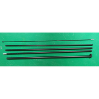 Mât de drapeau en fibre de verre pleine longueur, taille personnalisée, pour bannière volante, drapeau aile, drapeau plume publicitaire et drapeau de plage