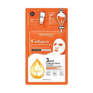 BIOAQUA aloe collagen Mascarillas mask nourishing moisturizing nicotinamide hyaluronic acid moisturizer facial mask SS