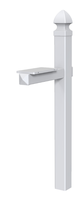 Boîte aux lettres autoportante en aluminium, design français blanc, application maison/bureau, étanche