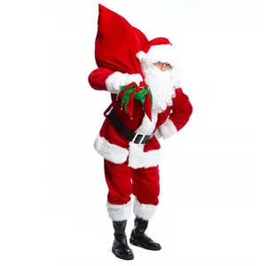Karneval Halloween Verkleidung Kostüm Weihnachts anzug Outfit für Männer Adult Santa Kostüm
