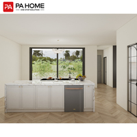 PA Hôtel Projet Shaker Blanc Portes Laque Contreplaqué Aggloméré En Bois Armoires De Cuisine Placard pour Cuisine