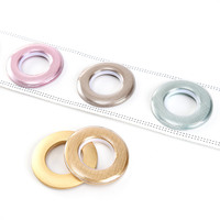Anneaux à œillets pour rideaux Anneau double face avec couvercle transparent en ABS + PC Anneaux à œillets en plastique