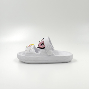 Sandales plates pour bébés et jeunes enfants, garçons et filles, en EVA, taille standard, couleur blanche, vente en gros - Product Image 2